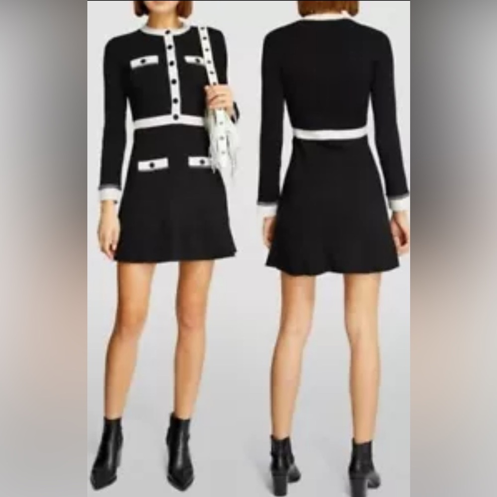 NWT Maje Ruscadelle Knit Dress / 2/M/38
